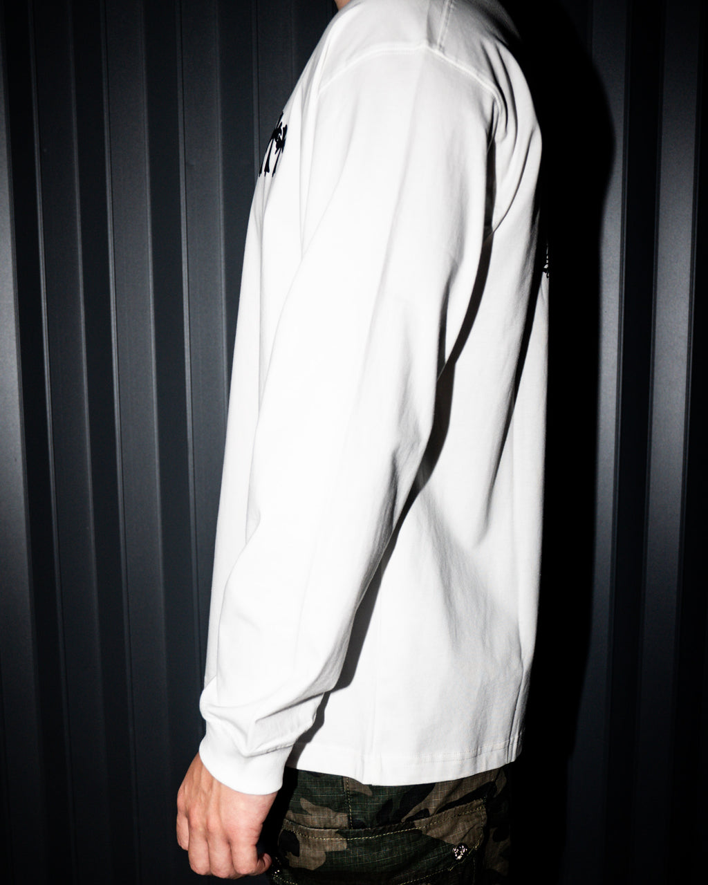 Hollywood Black Triple Cross White Long Sleeve™