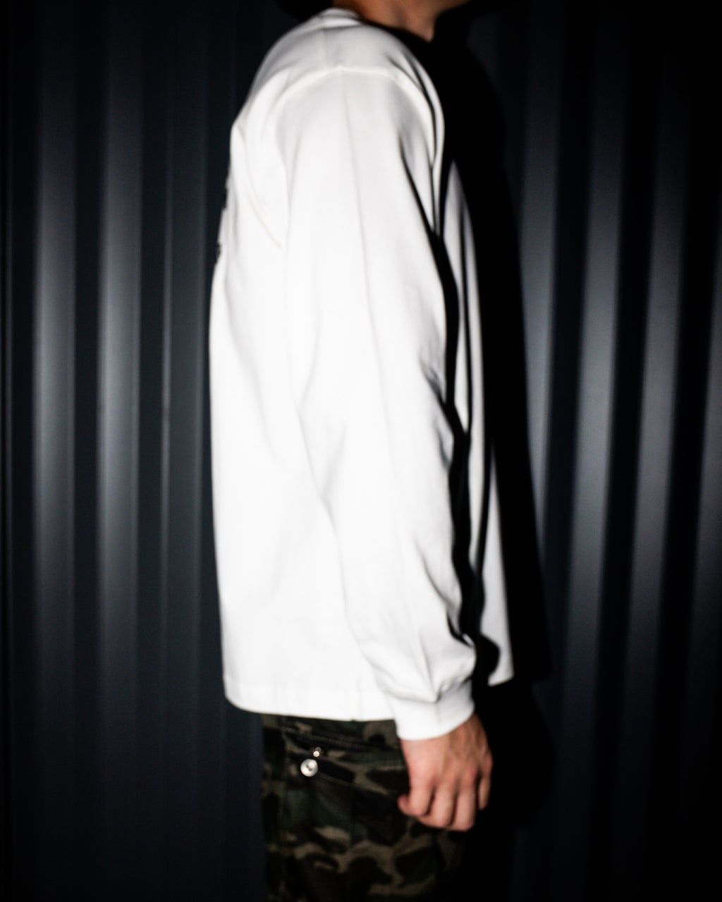 Hollywood Black Triple Cross White Long Sleeve™