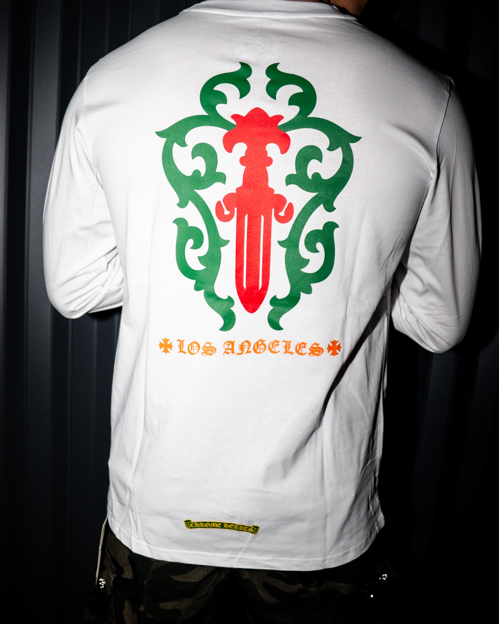 Red & Green Dagger Crest White Long Sleeve™