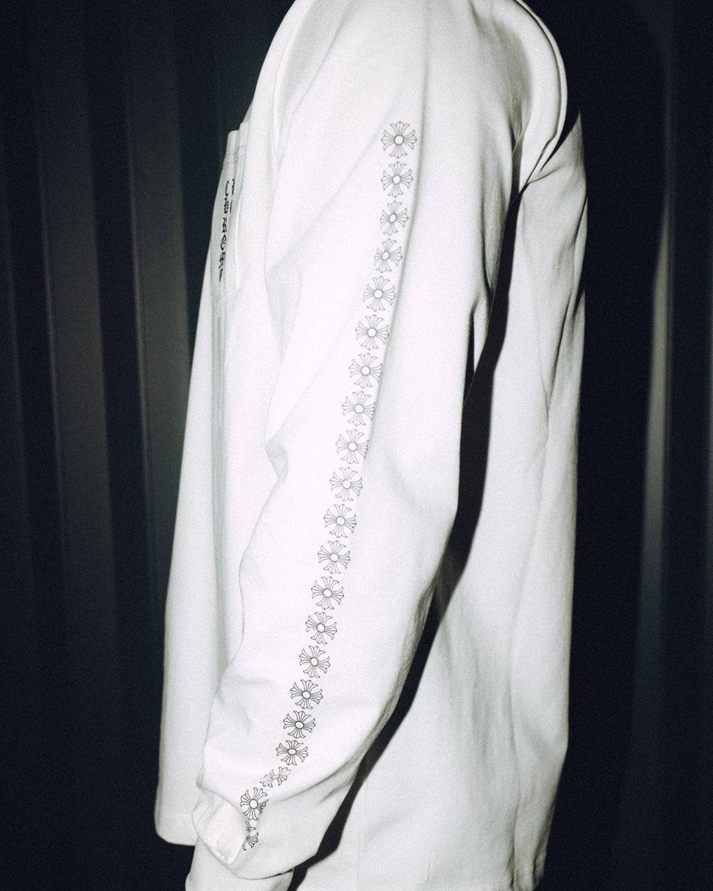 Orange Typography White Long Sleeve™