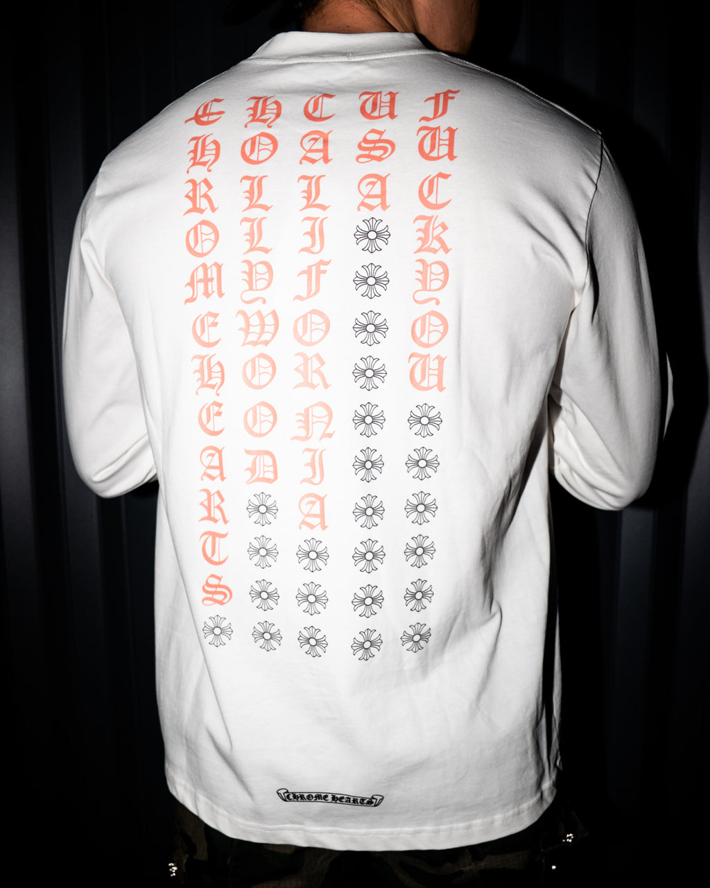 Orange Typography White Long Sleeve™