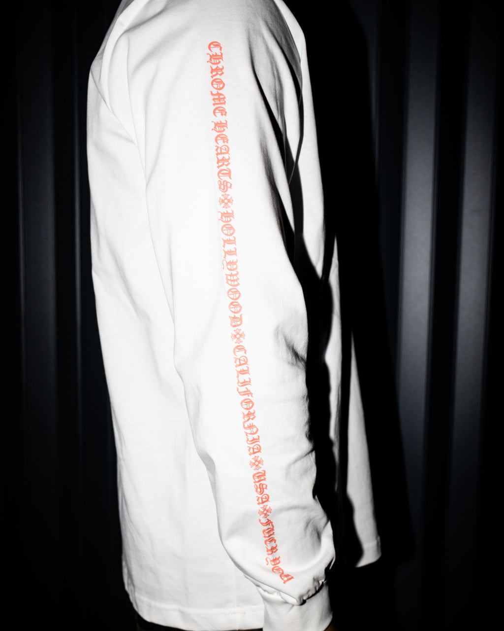 Orange Typography White Long Sleeve™