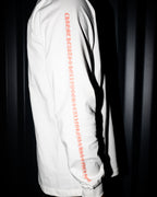 Orange Typography White Long Sleeve™
