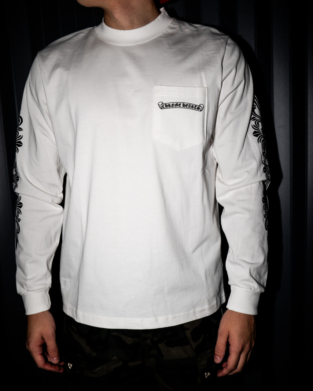Pink Dagger Crest White Long Sleeve™