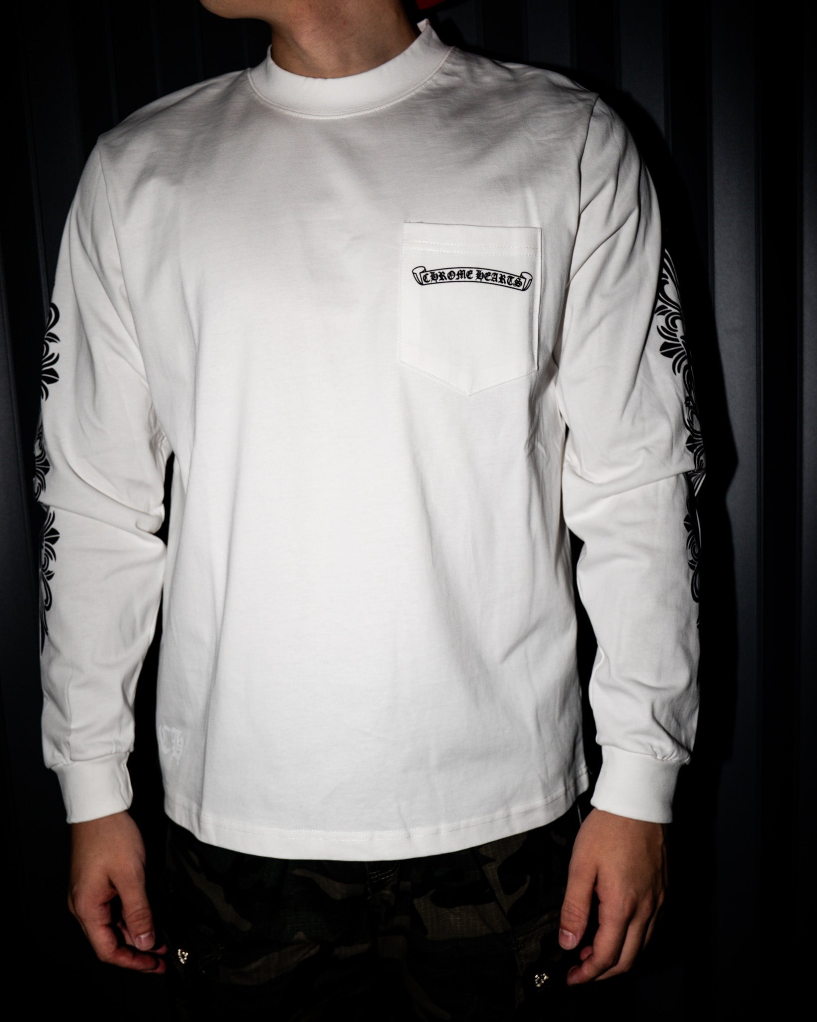 Pink Dagger Crest White Long Sleeve™