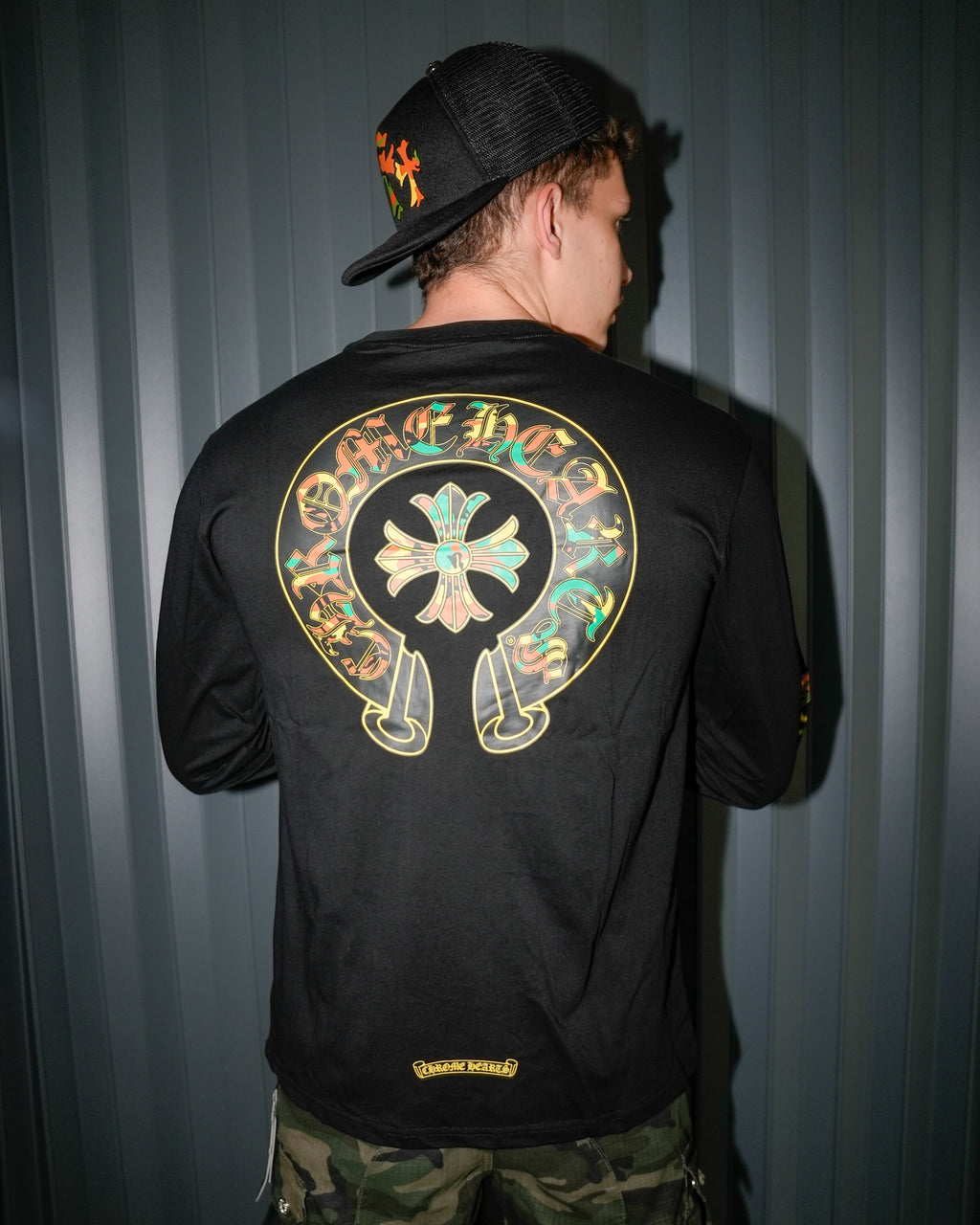 Camo Horse Shoe Logo Black Long Sleeve™