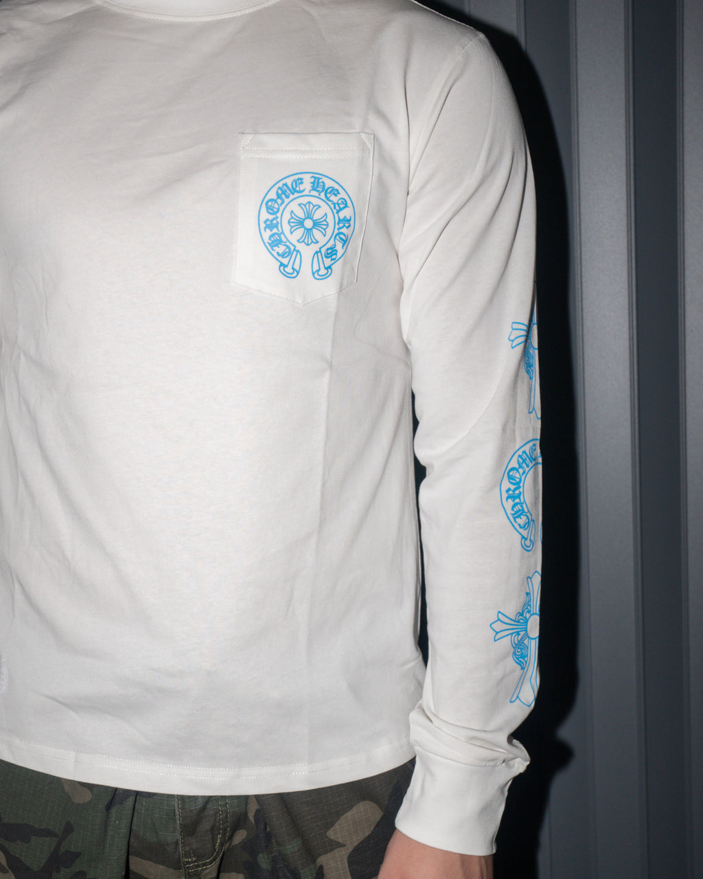 Blue Triple Cross White/Black Long Sleeve™