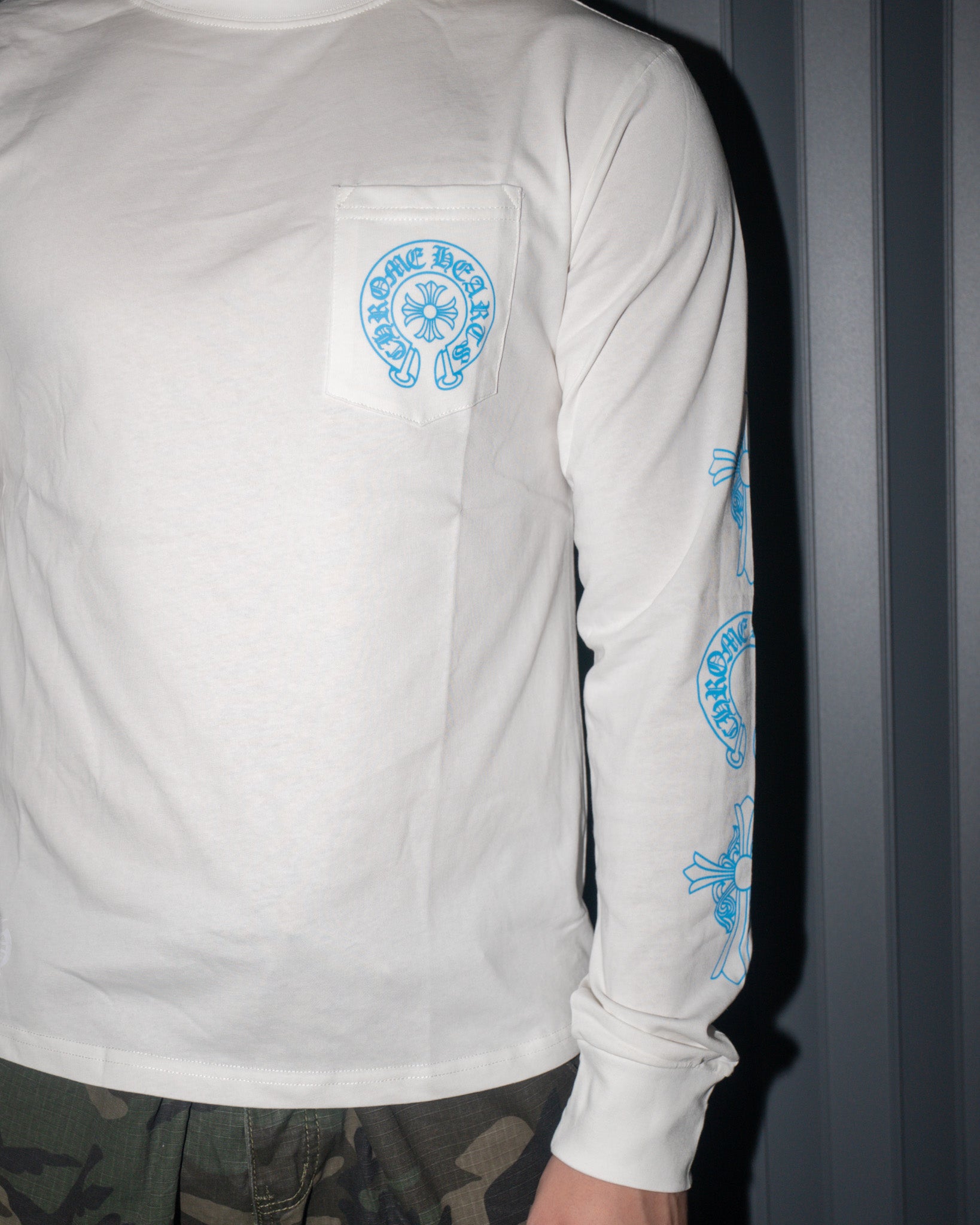 Blue Triple Cross White/Black Long Sleeve™