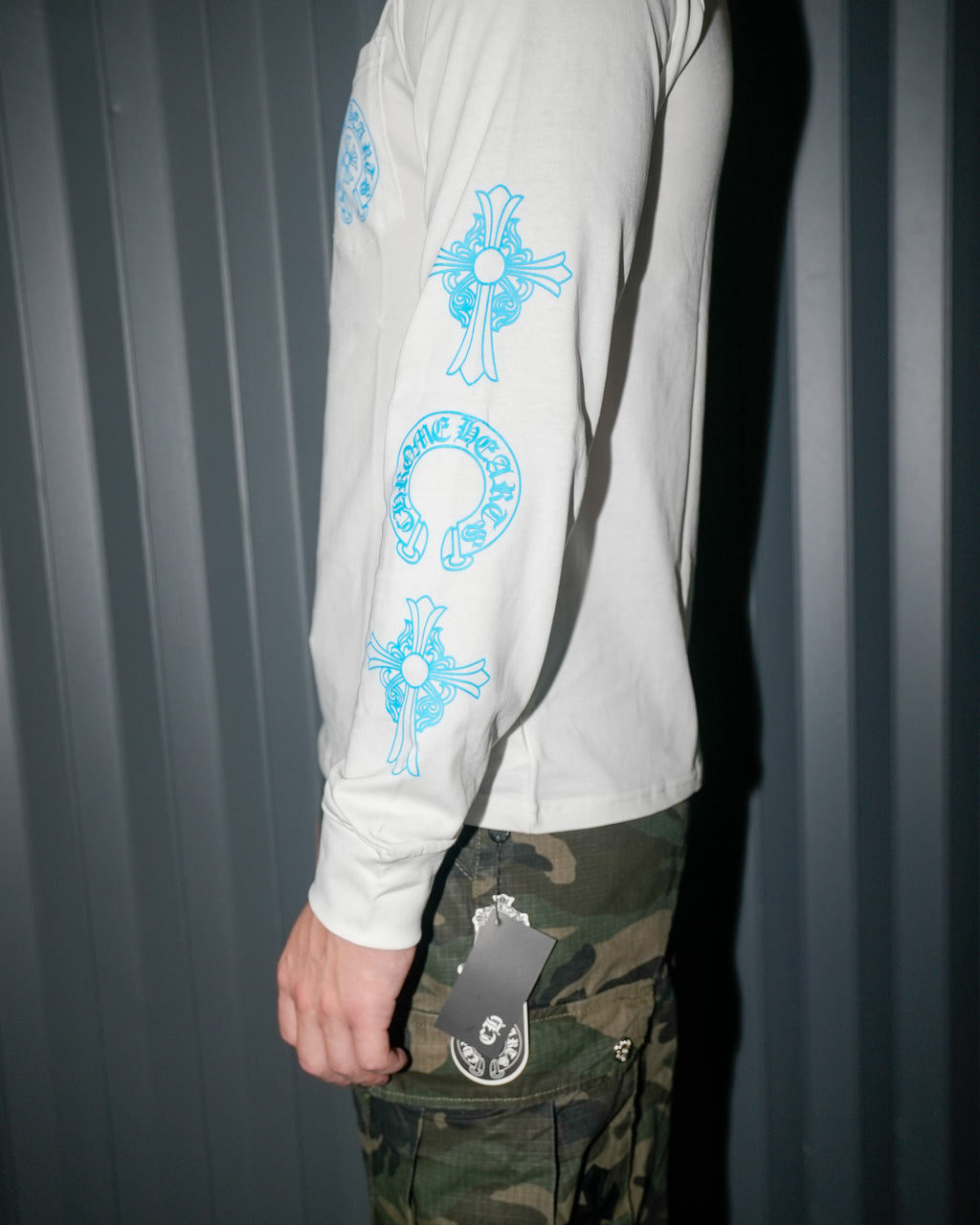 Blue Triple Cross White/Black Long Sleeve™