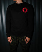 Red Horse Shoe Logo Black Long Sleeve™