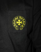 Yellow Typography Design Black Long Sleeve™