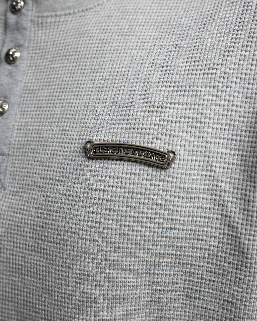 Grey Wool Buttoned T-Shirt™