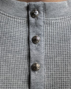 Grey Wool Buttoned T-Shirt™