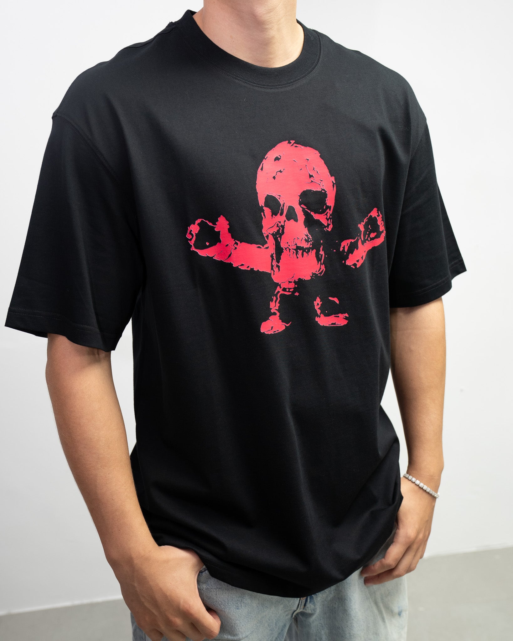 FOTI Hot Pink Skull Black T-Shirt™