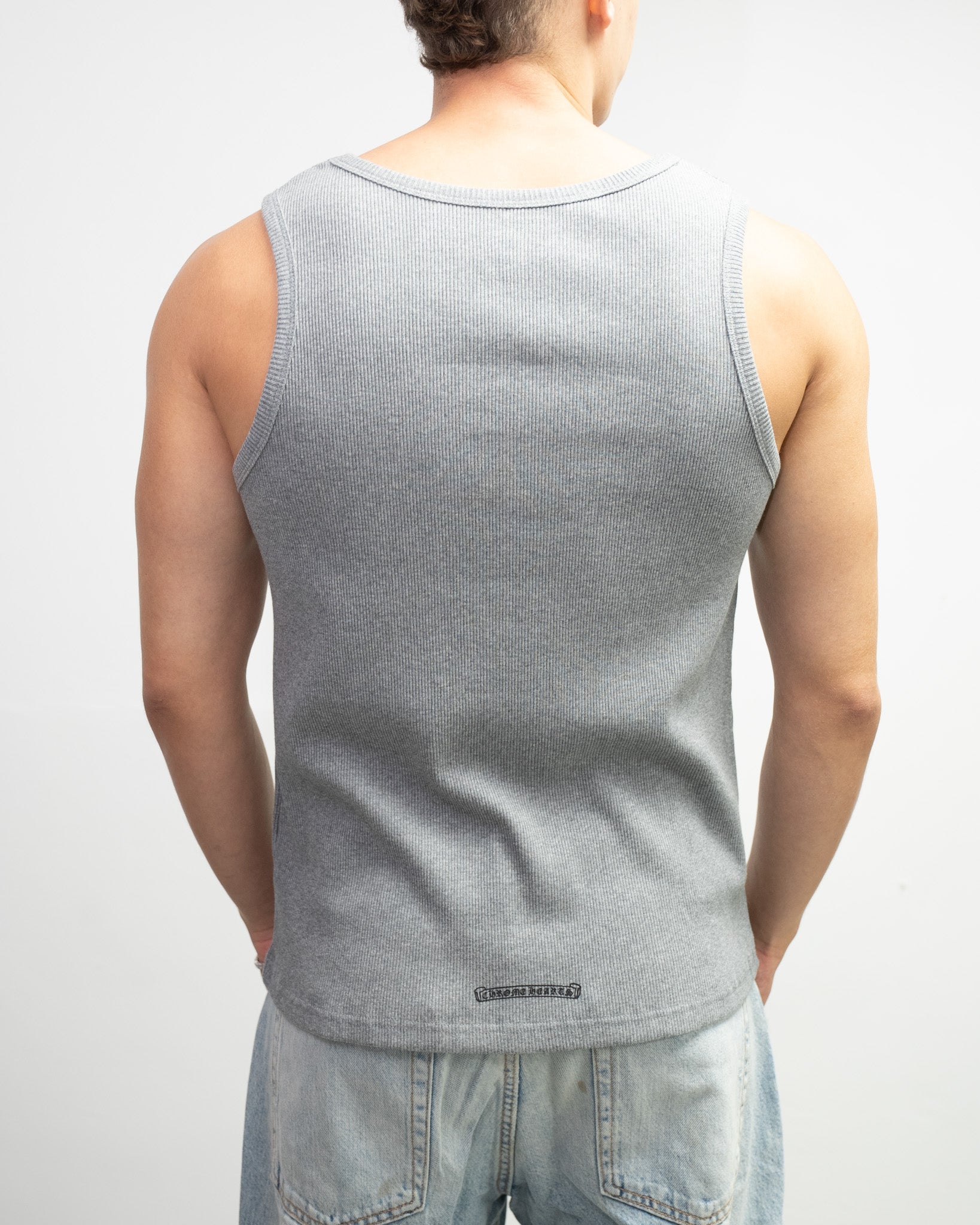 Typography Logo Grey Tank Top™