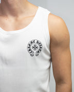 Horse Shoe Logo White Tank Top™