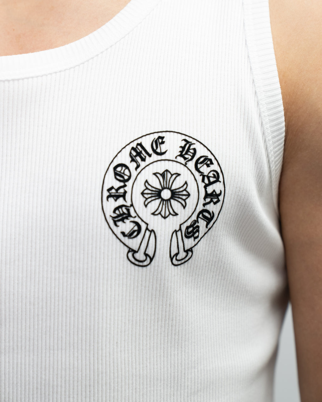 Horse Shoe Logo White Tank Top™