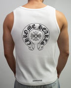 Horse Shoe Logo White Tank Top™