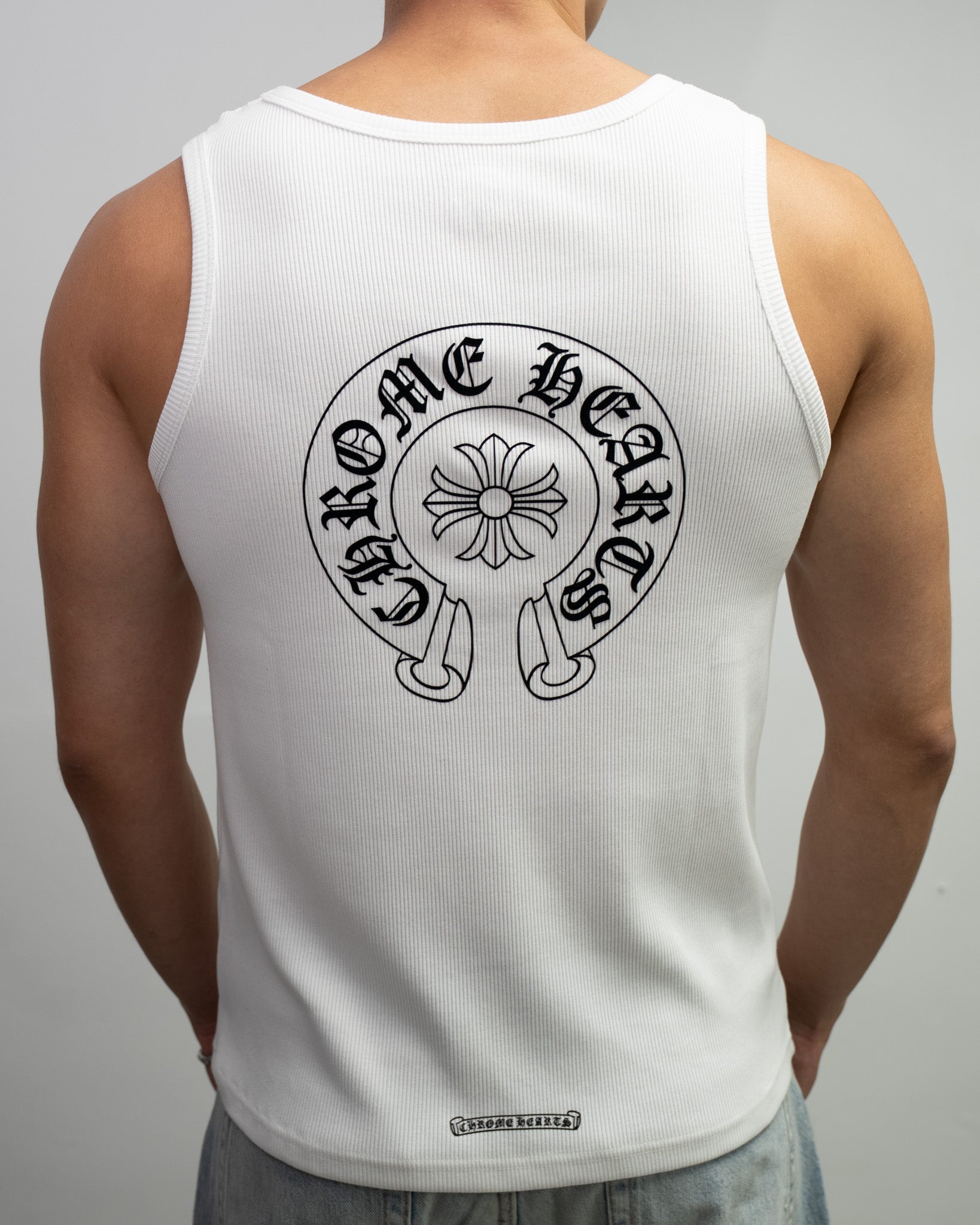 Horse Shoe Logo White Tank Top™