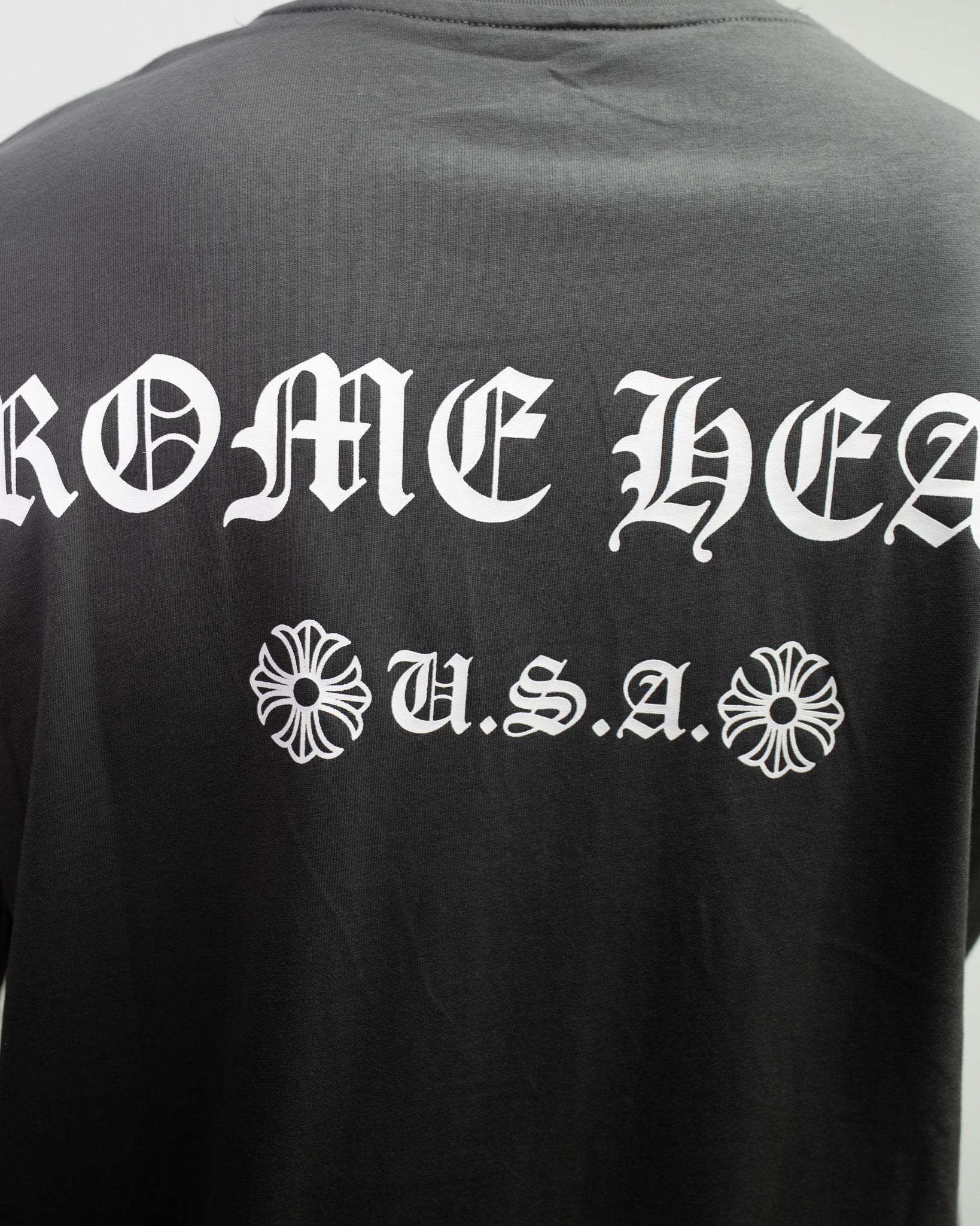 Large Typography Logo Grey T-Shirt™