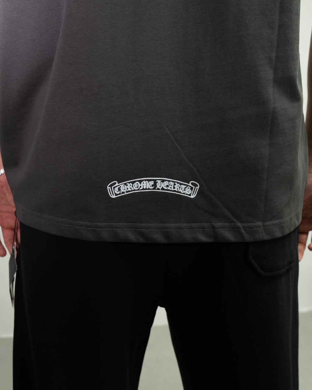 Large Typography Logo Grey T-Shirt™
