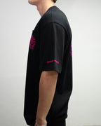 Pink Horse Shoe Logo Black T-Shirt™
