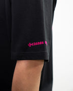 Pink Horse Shoe Logo Black T-Shirt™