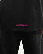 Pink Horse Shoe Logo Black T-Shirt™