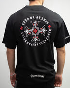 Red Ornate Cross Black T-Shirt™