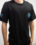 Blue Triple Cross Black T-Shirt™
