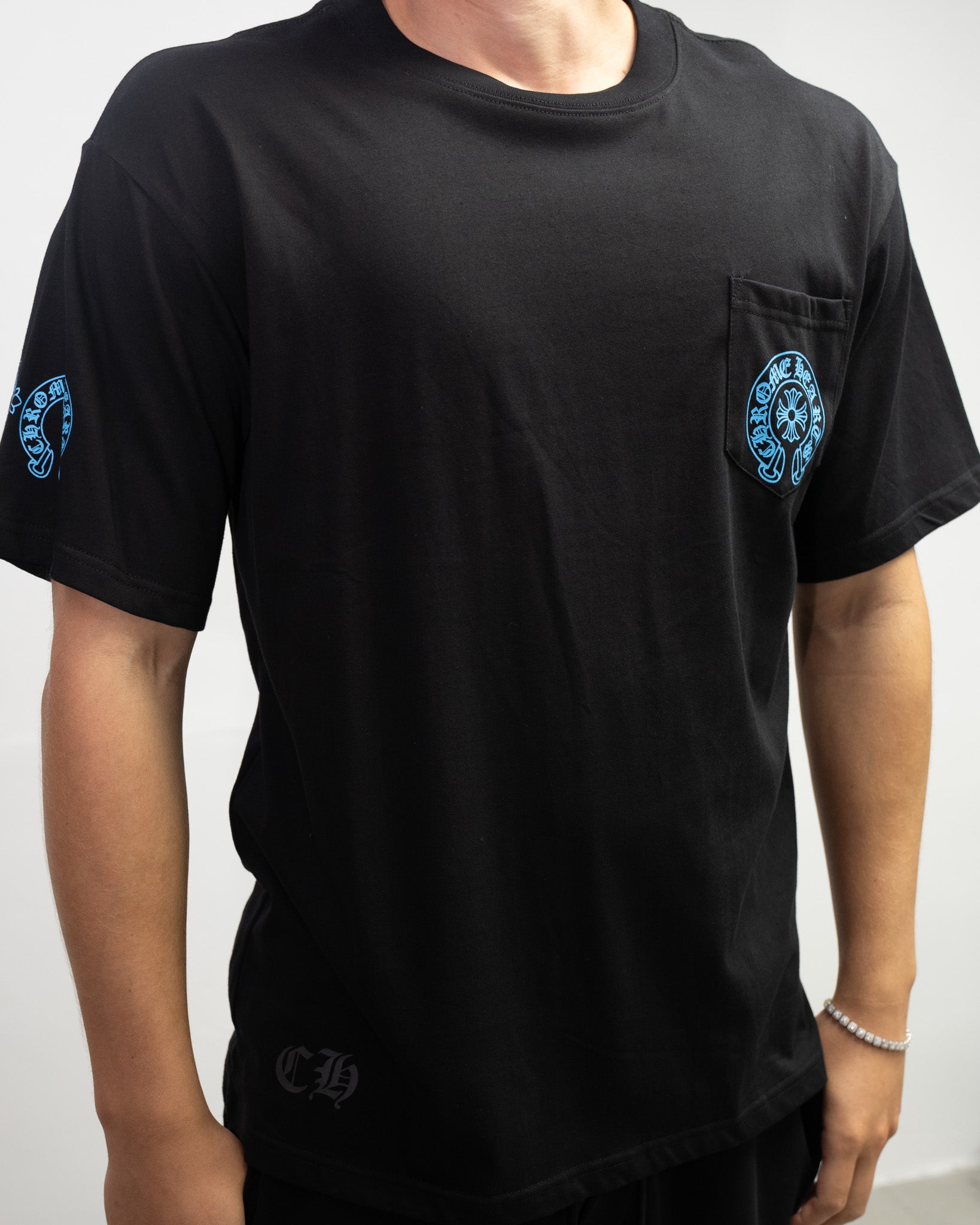 Blue Triple Cross Black T-Shirt™