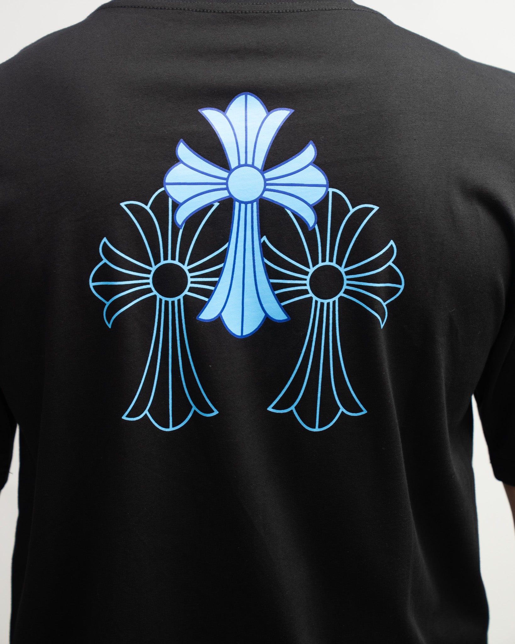 Blue Triple Cross Black T-Shirt™