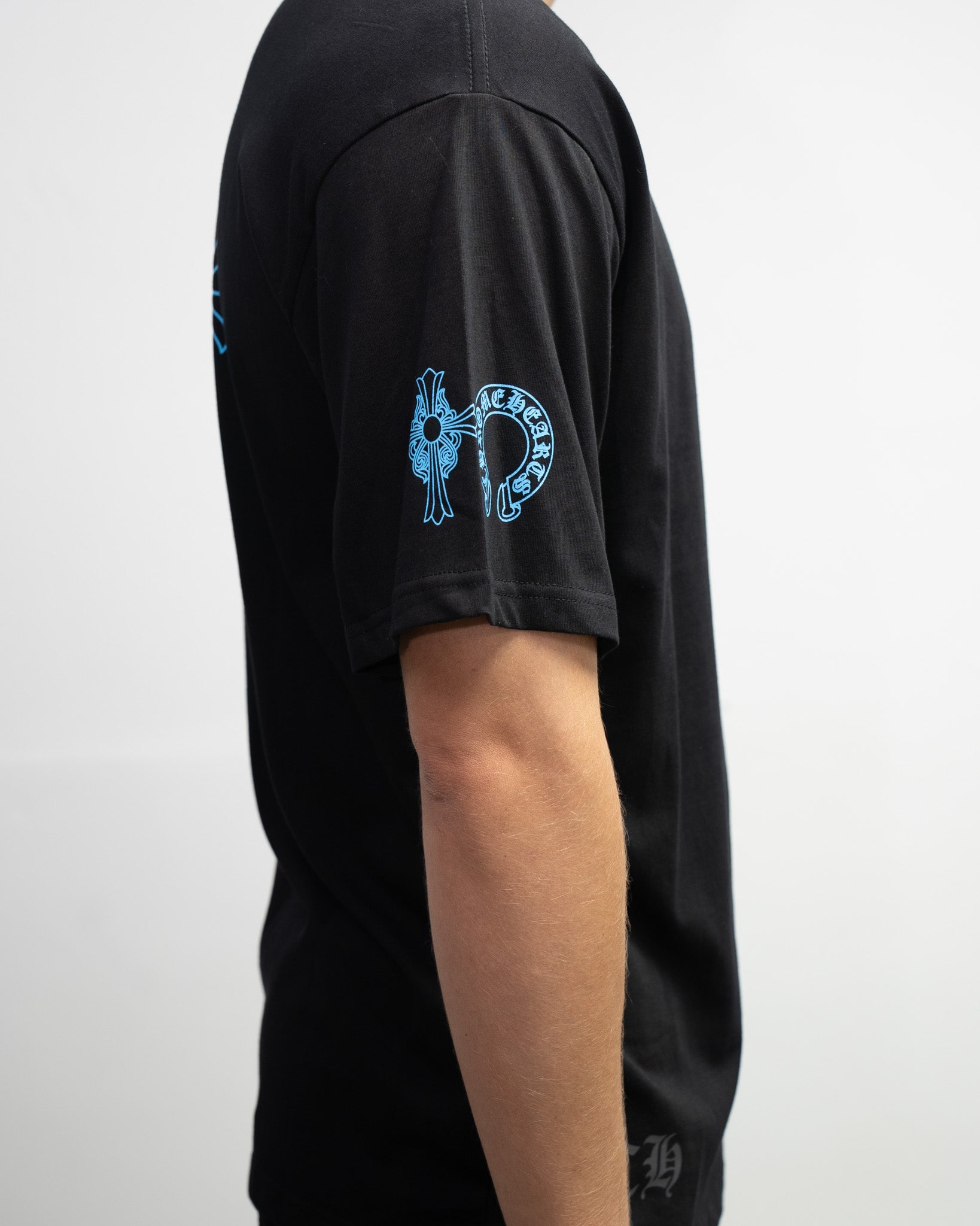 Blue Triple Cross Black T-Shirt™
