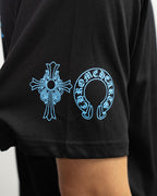 Blue Triple Cross Black T-Shirt™