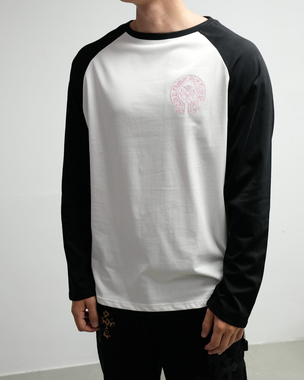 Pink Horseshoe Logo Black Long Sleeve™