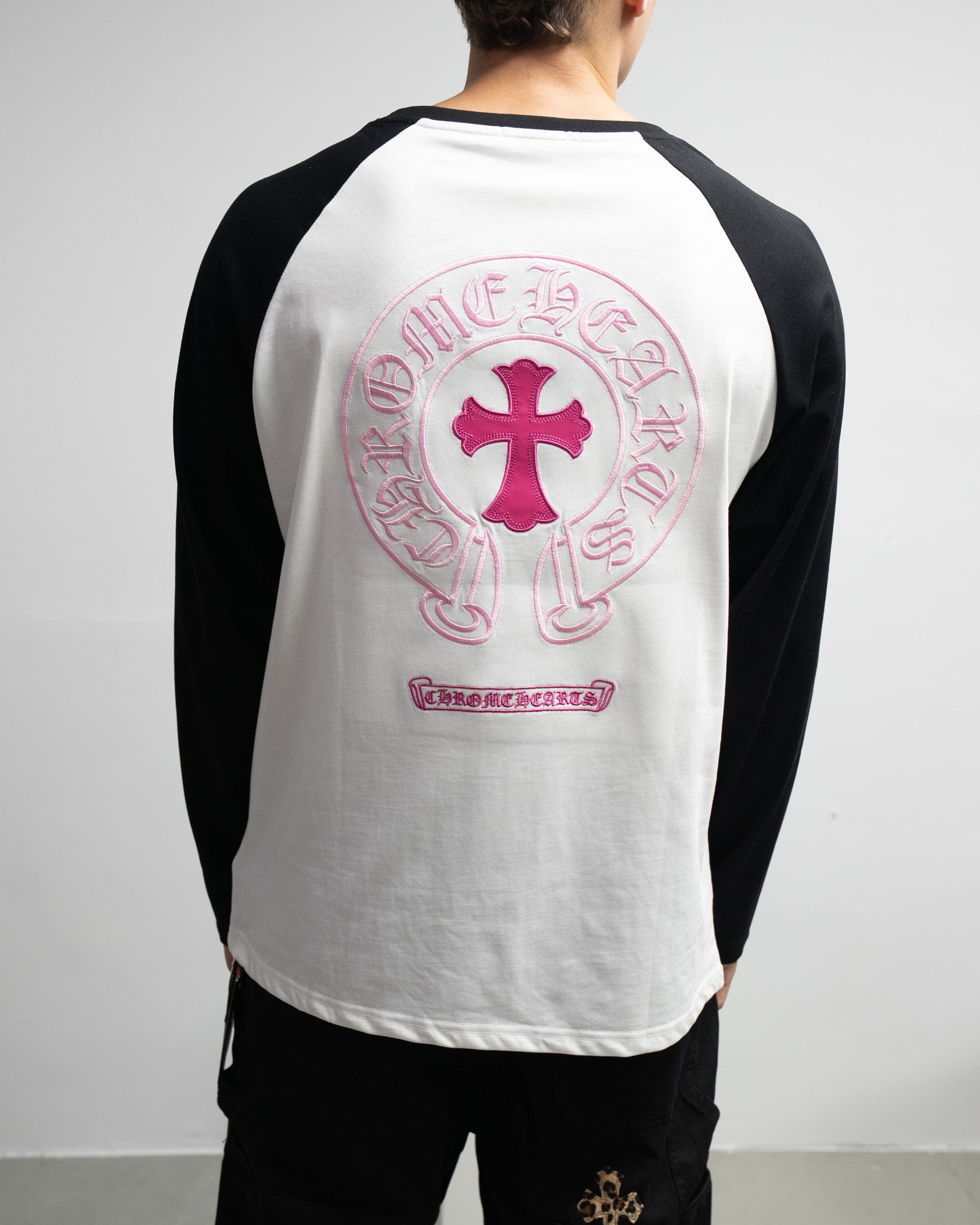 Pink Horseshoe Logo Black Long Sleeve™