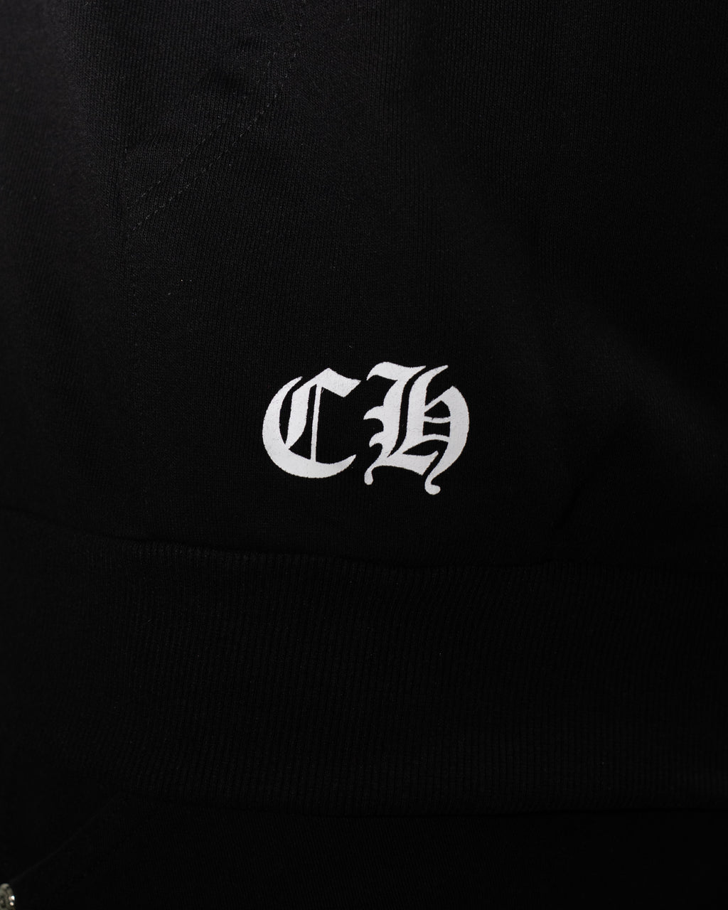 Horse Shoe Logo St. Barth Black Full Zip Hoodie™