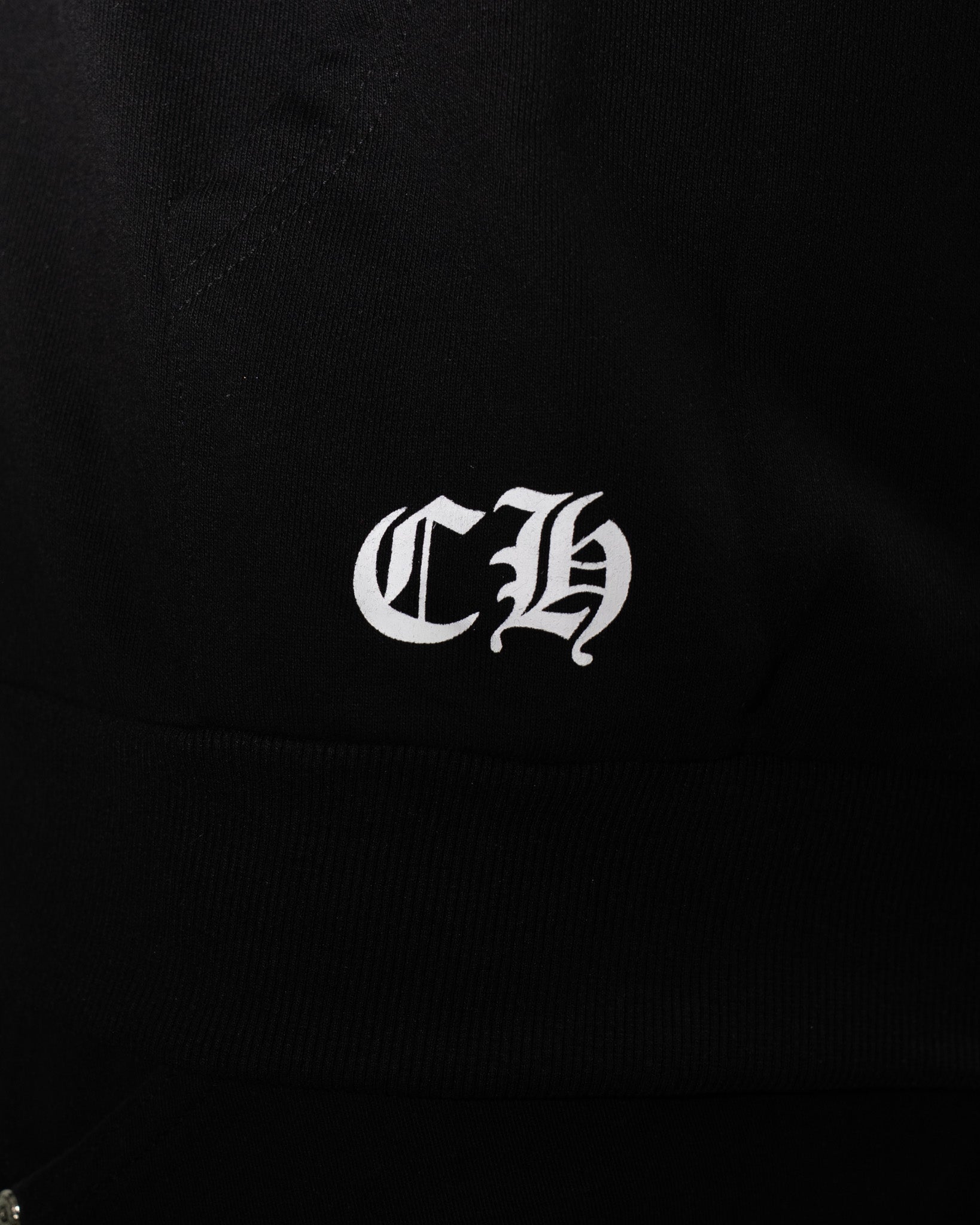 Horse Shoe Logo St. Barth Black Full Zip Hoodie™