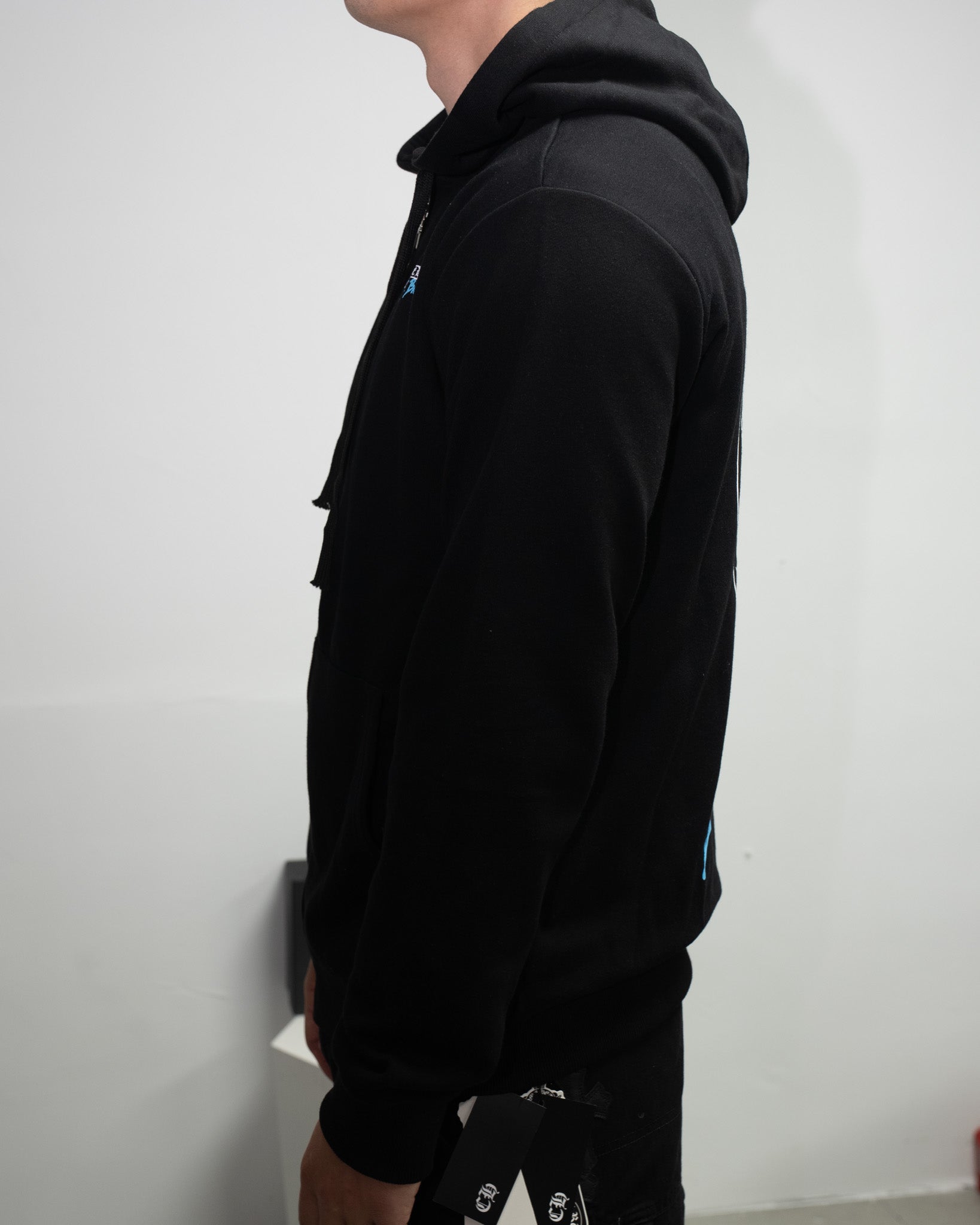 Horse Shoe Logo St. Barth Black Full Zip Hoodie™