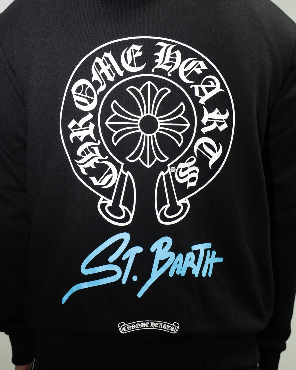 Horse Shoe Logo St. Barth Black Full Zip Hoodie™