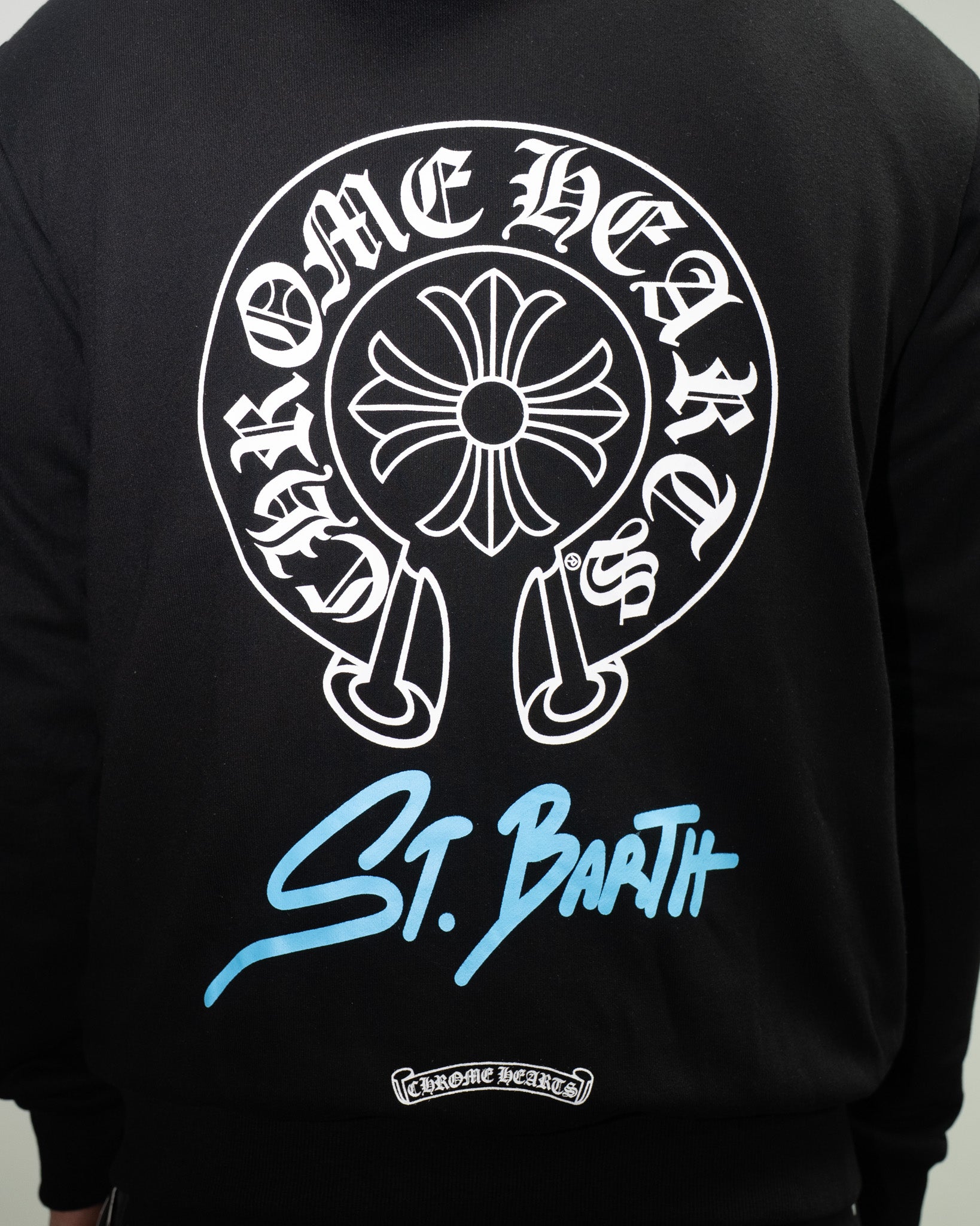 Horse Shoe Logo St. Barth Black Full Zip Hoodie™