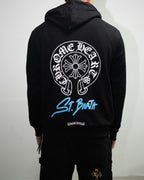 Horse Shoe Logo St. Barth Black Full Zip Hoodie™