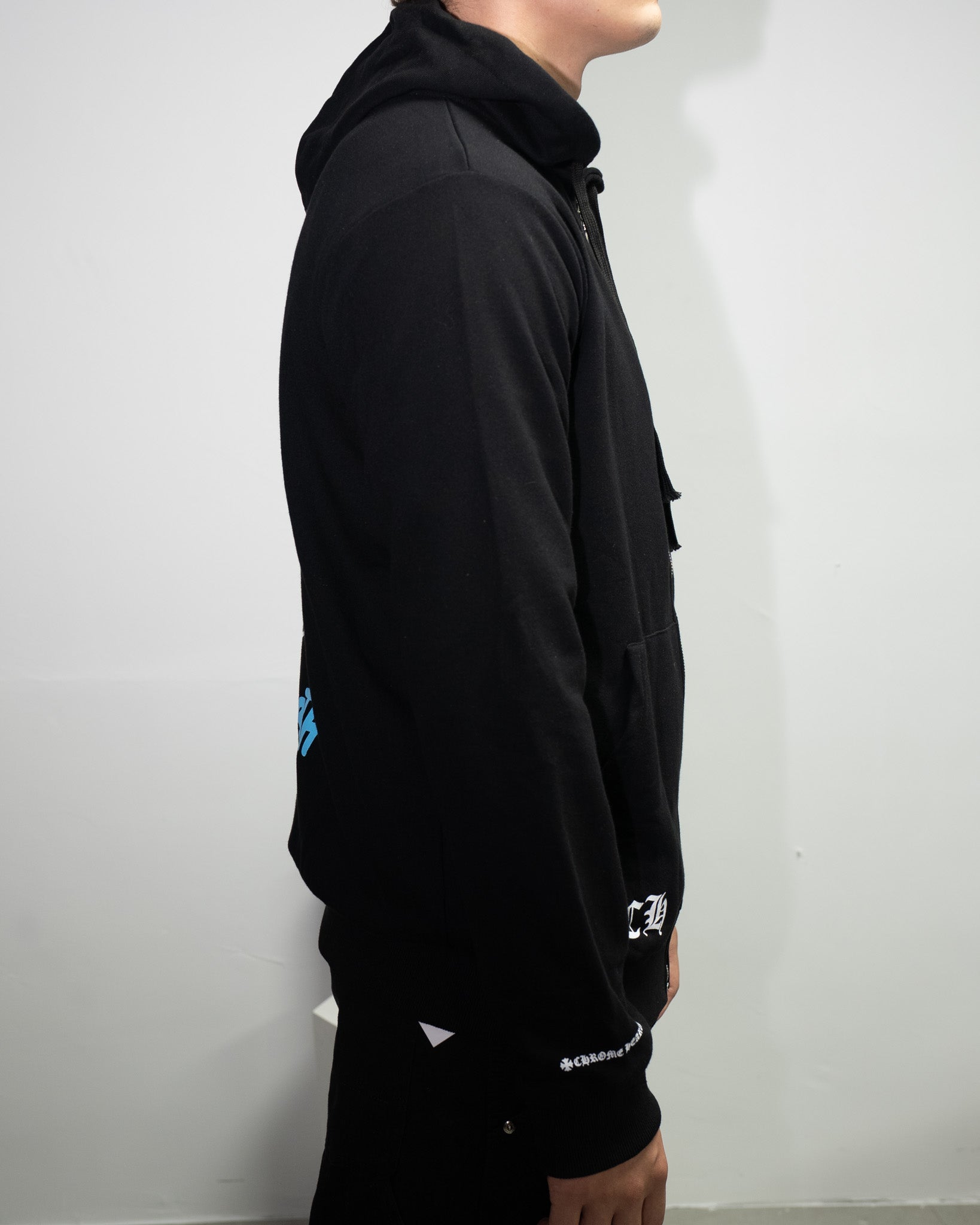 Horse Shoe Logo St. Barth Black Full Zip Hoodie™