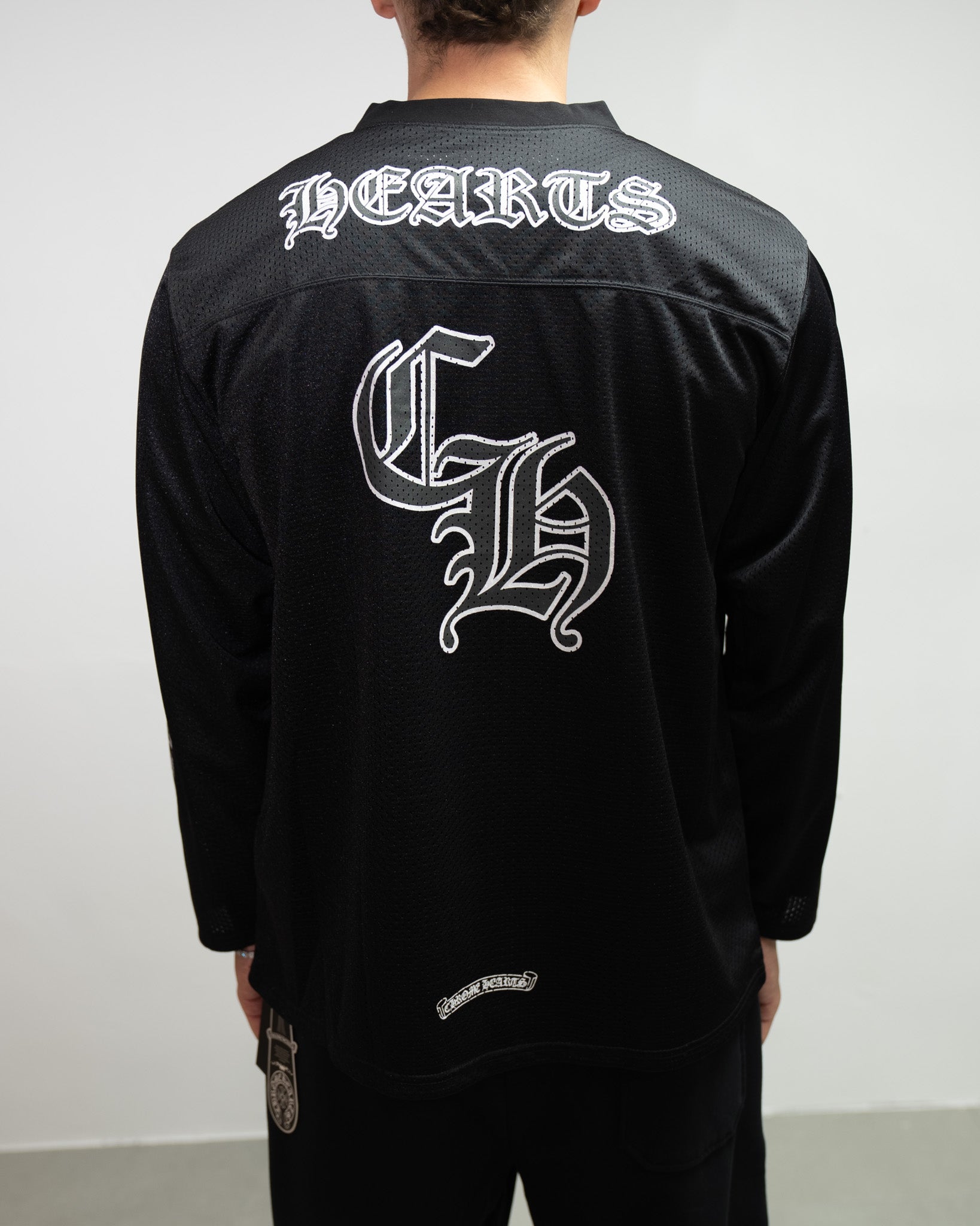 Black Mesh Long Sleeve Hockey Jersey™