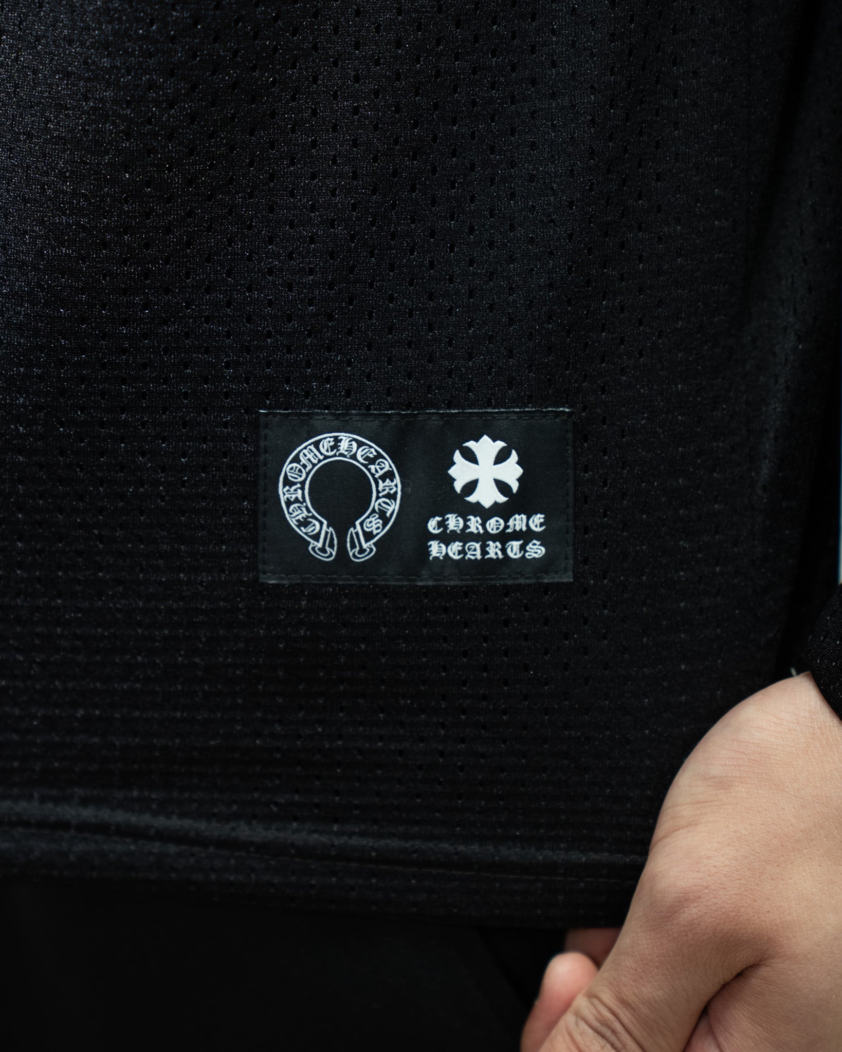 Black Mesh Long Sleeve Hockey Jersey™