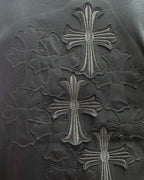 Embroidered Crosses Grey T-Shirt™