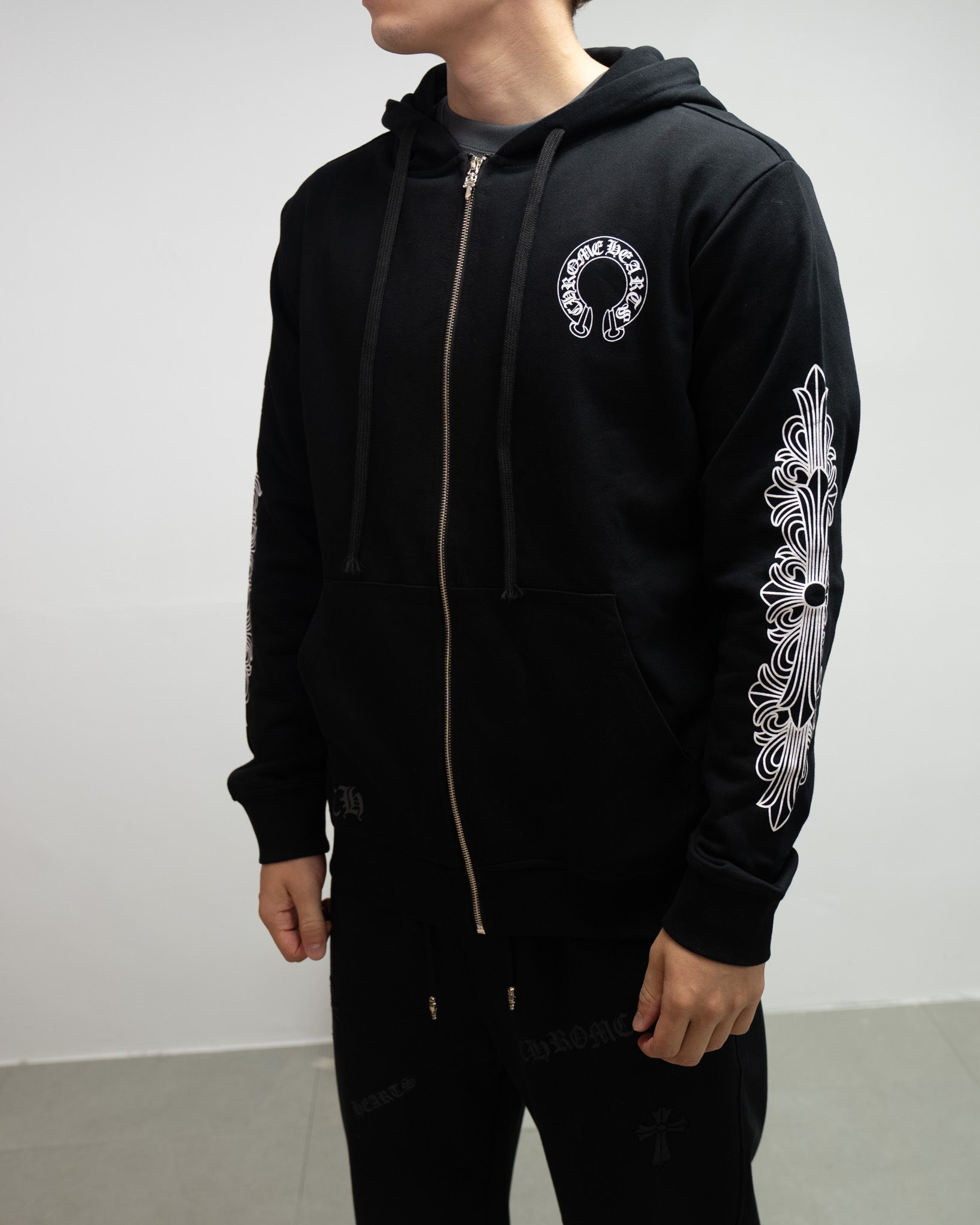 Horseshoe Logo Black Full Zip Hoodie™