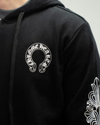 Horseshoe Logo Black Full Zip Hoodie™