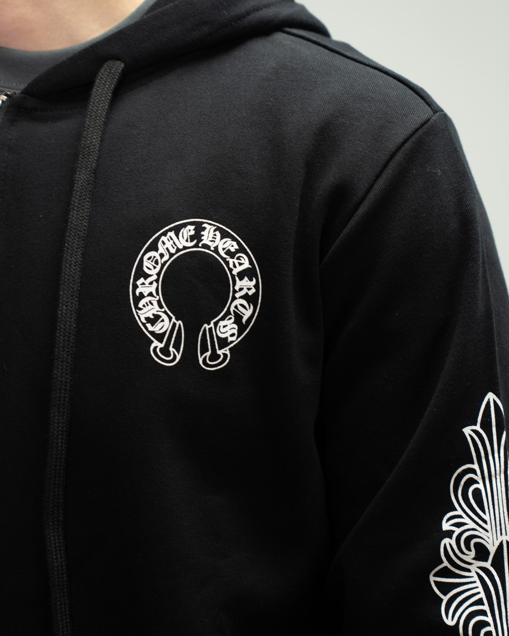 Horseshoe Logo Black Full Zip Hoodie™
