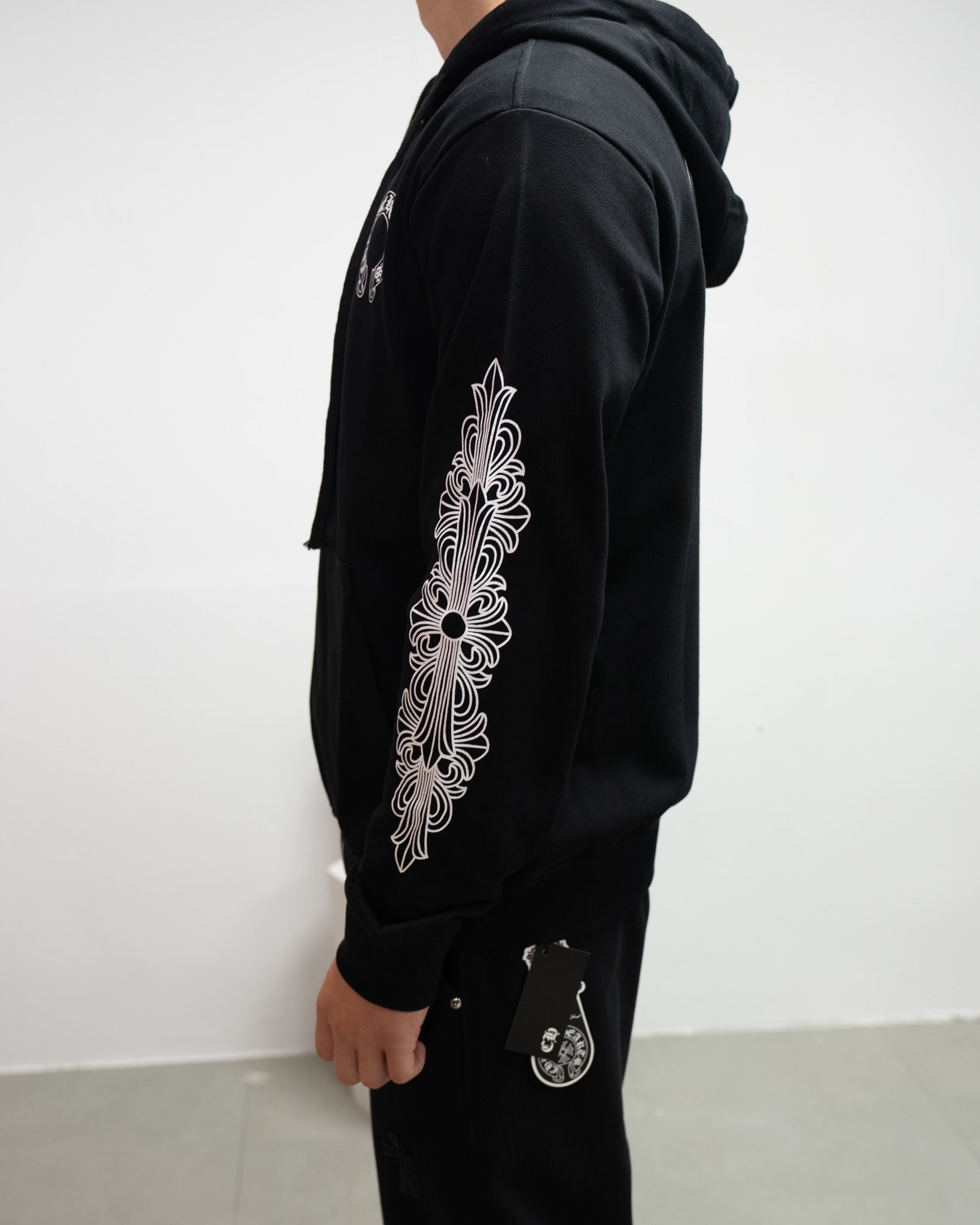 Horseshoe Logo Black Full Zip Hoodie™